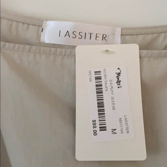 NWT ivory/taupe Lassiter Dress - Picture 3 of 3